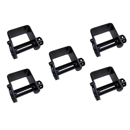 Combination Weld-On Winch Flatbed Trailer Winch For 2 - 4 Winch Strap, 5PK